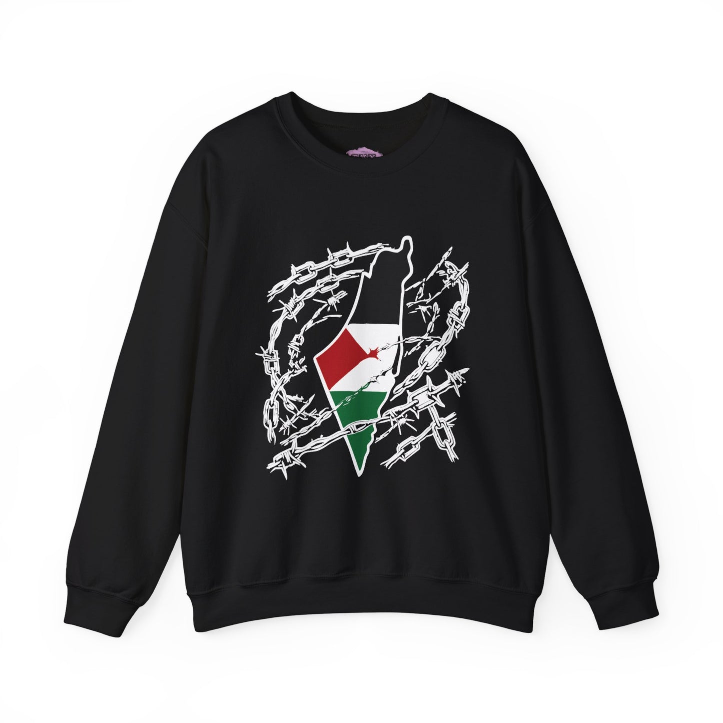 Barbed Wire Map Crewneck Sweatshirt - Extraordinary Heritage Design