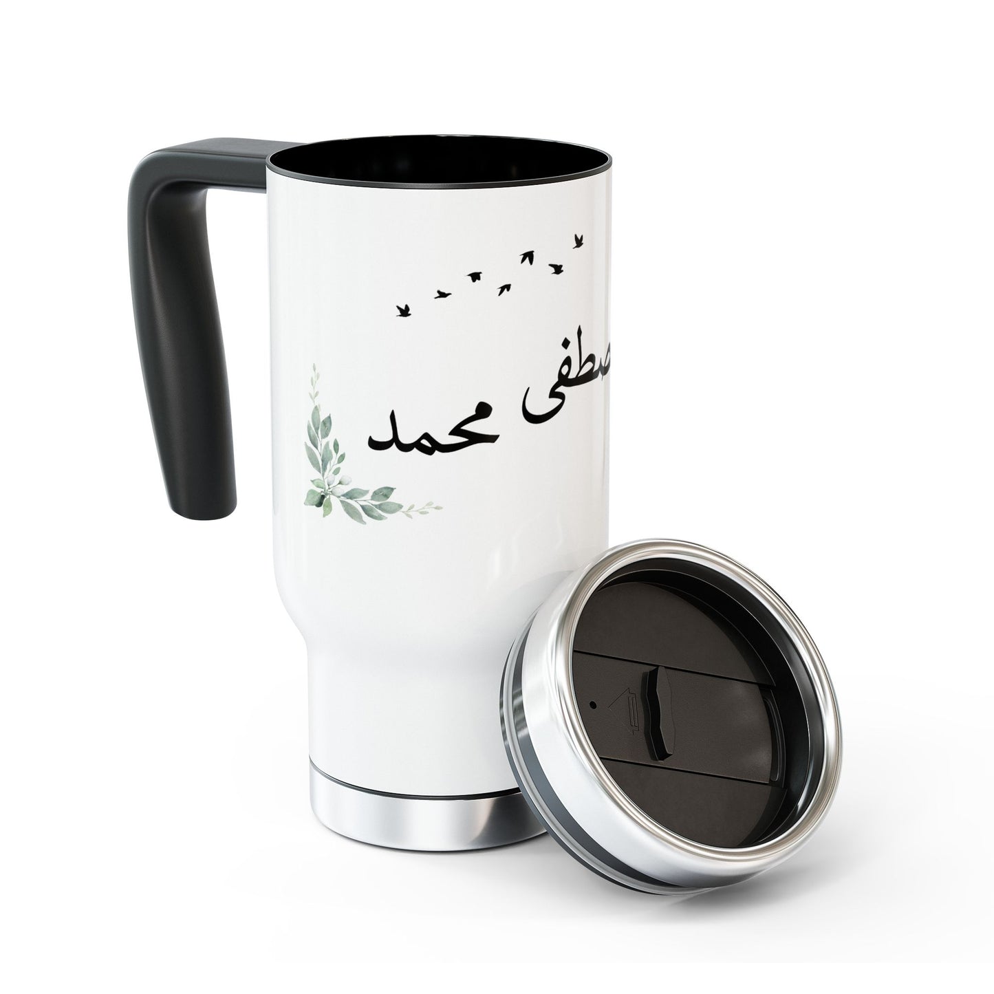 Personalized Kids Names Stainless Steel Travel Mug with Handle